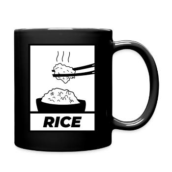 Riz simple noir - Mug uni - noir - Droite