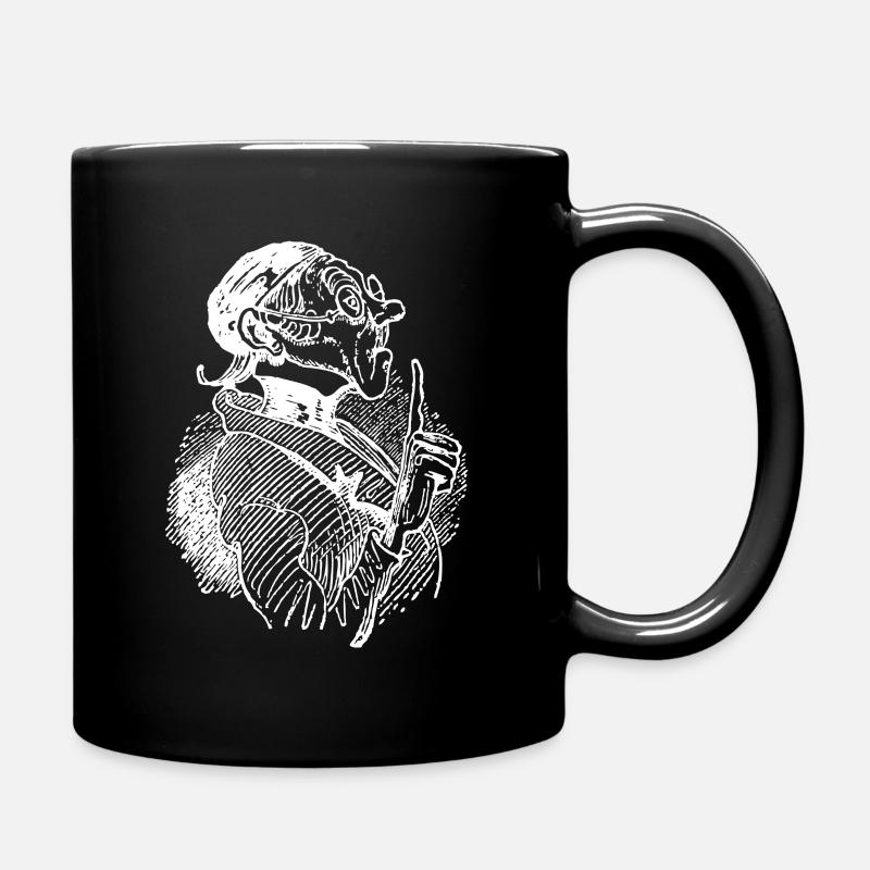 Max und Moritz Busch Lehrer Lämpel - Tasse einfarbig - Schwarz