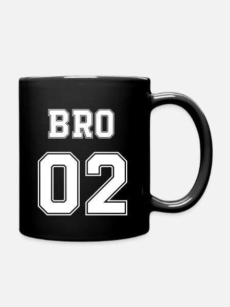 brother2 - Full Colour Mug - black
