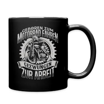 Motorcycle Funny saying for all bikers - Full Colour Mug - black - Right