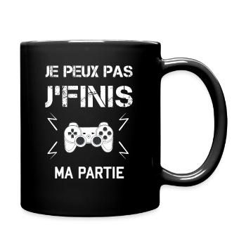 t shirt geek drôle - Mug uni - noir - Droite