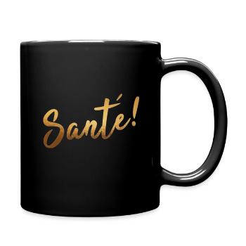 Sante health gift idea illness saying - Full Colour Mug - black - Right