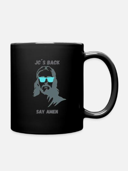JC S back türkis - Mug uni - noir