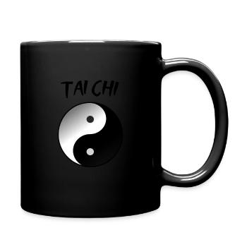 Tai Chi, Yin Yang, Kampfkunst, Kampfkunst - Tasse einfarbig - Schwarz - Rechts