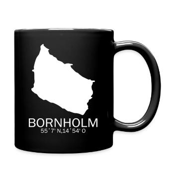Bornholm cadeau Danemark disant Nord - Mug uni - noir - Droite