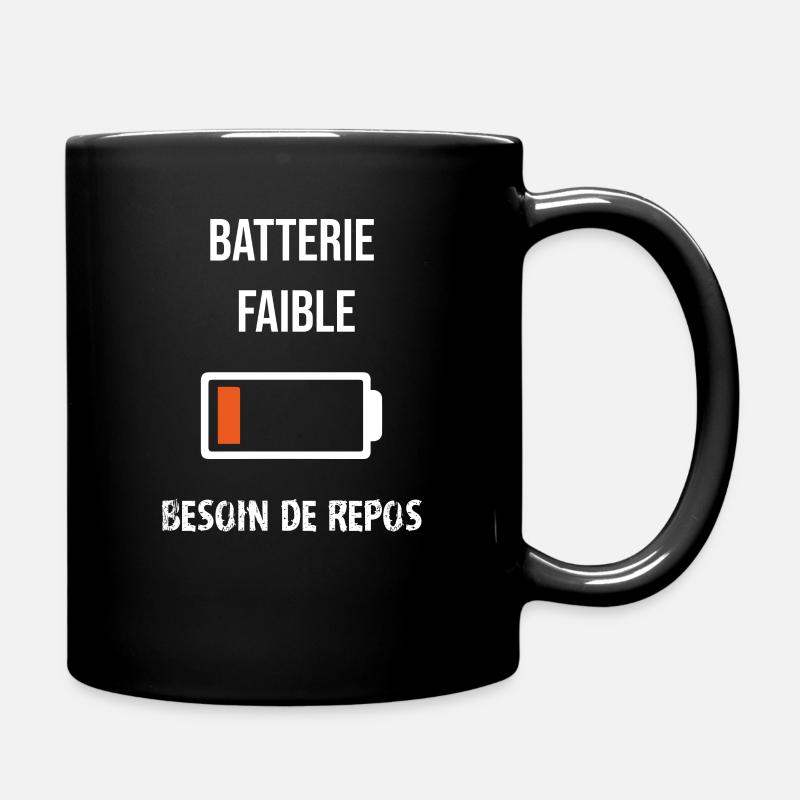 Batterie faible - Mug uni - noir