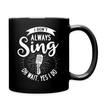 Singer Musicians Singing Music Karaoke Song - Full Colour Mug - black - Right
