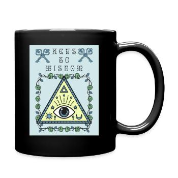 Third Eye, The All Seeing Eye, Occult - Full Colour Mug - black - Right