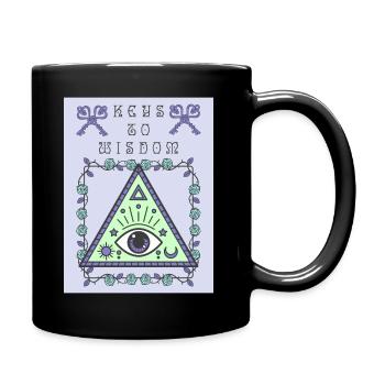 Third Eye, The All Seeing Eye, Occult - Full Colour Mug - black - Right