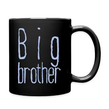 Big brother - minimalist design - Full Colour Mug - black - Right