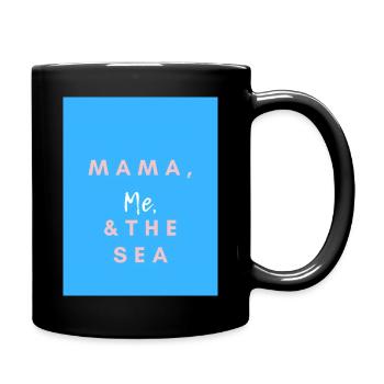 Süße Sticker - Tasse einfarbig - Schwarz - Rechts