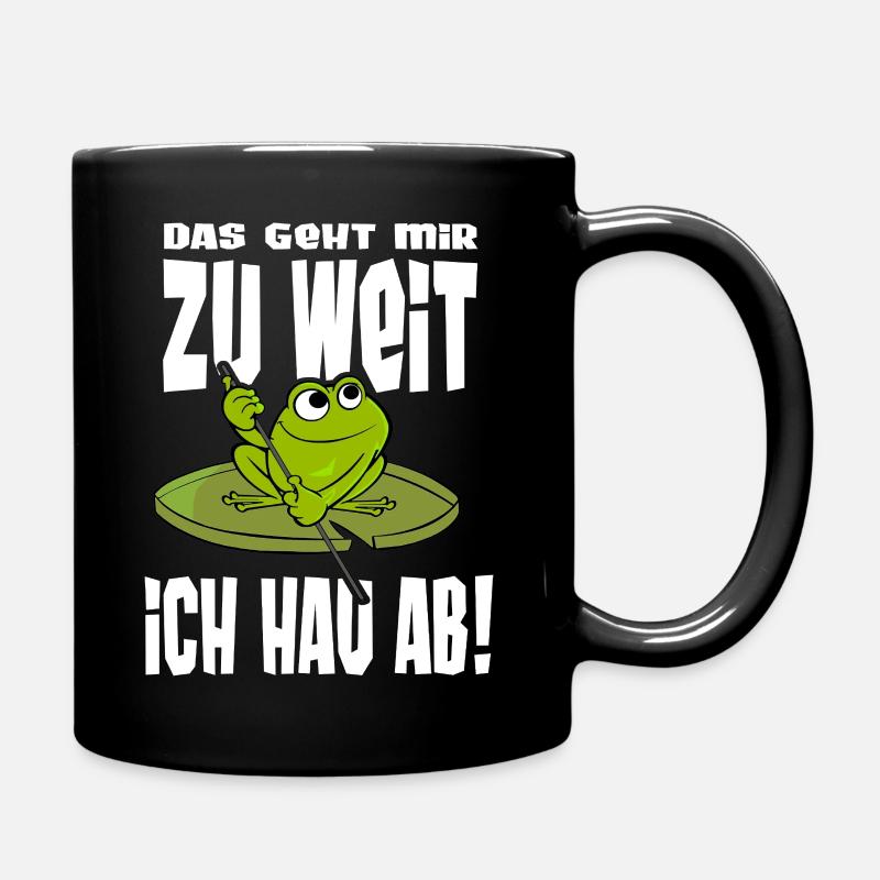 Frösche Statement Reise Frosch Geschenk T-shirt - Tasse einfarbig - Schwarz