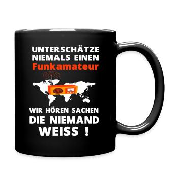 Funkamateur Amateurfunker Funker Hobby - Tasse einfarbig - Schwarz - Rechts