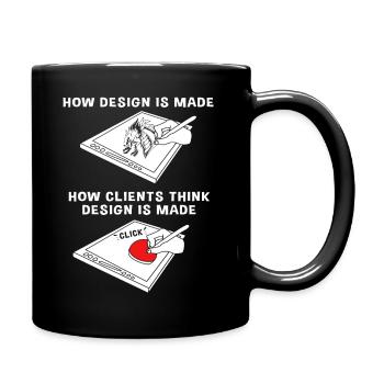 Designer - Full Colour Mug - black - Right