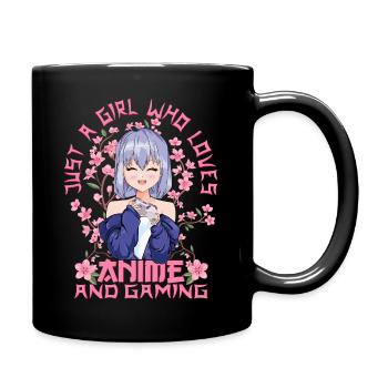Gamer Girl Anime - Kitschy Sakura japonais - Mug uni - noir - Droite