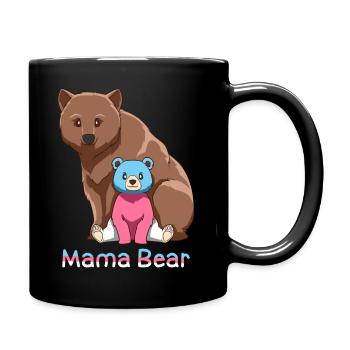 Süßes Transgender Mama Bär Geschenk - Tasse einfarbig - Schwarz - Rechts