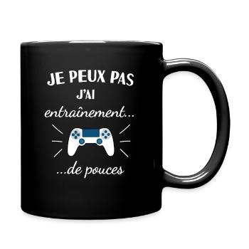 humour jeux vidéos - Mug uni - noir - Droite