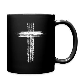 Croix - Mug uni - noir - Droite