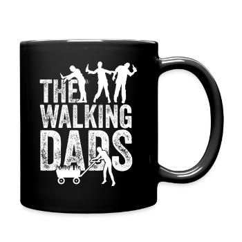 The Walking Dads Bollerwagen Vatertagstour Bier - Tasse einfarbig - Schwarz - Rechts