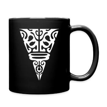 visage maori9 blanc - Mug uni - noir - Droite