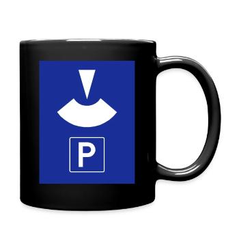 Parking disc - Full Colour Mug - black - Right