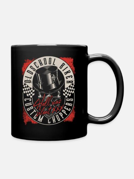 Custom Chopper Biker - Tasse einfarbig - Schwarz