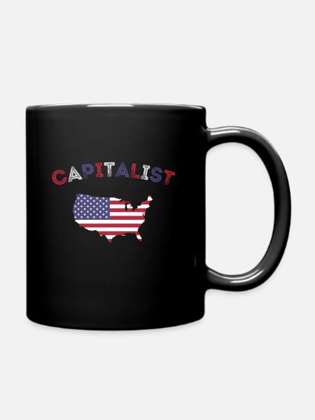 Capitalist T-Shirt - Tasse einfarbig - Schwarz
