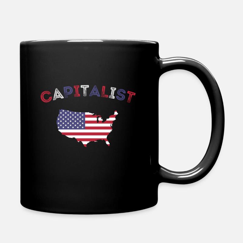 Capitalist T-Shirt - Full Colour Mug - black