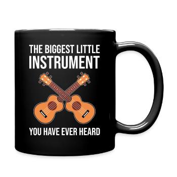 Ukulele - Full Colour Mug - black - Right