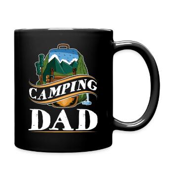 Camping Dad Berge Wandern Bergsteigen Camper - Tasse einfarbig - Schwarz - Rechts