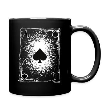 L'as de pique. - Mug uni - noir - Droite