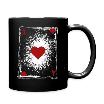 The ace of heart. - Full Colour Mug - black - Right