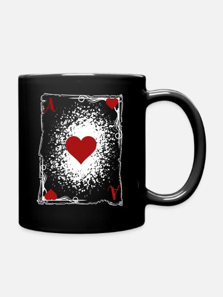 The ace of heart. - Full Colour Mug - black