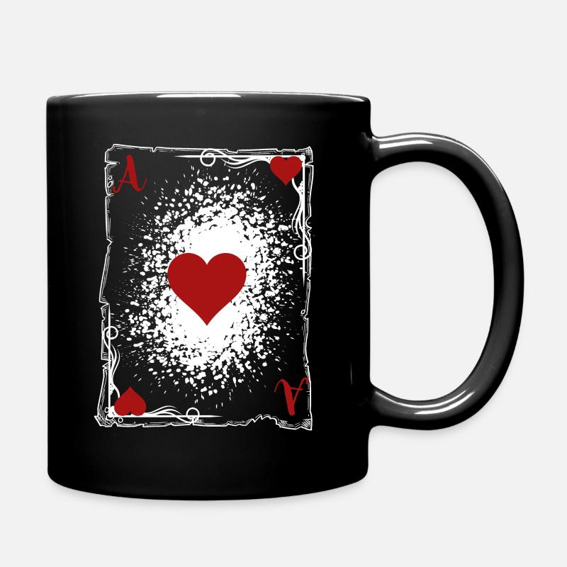 L'as de coeur. - Mug uni - noir