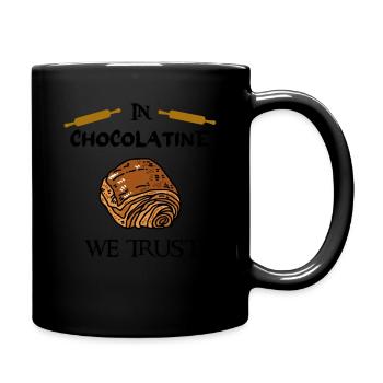 In chocolatine we trust - Full Colour Mug - black - Right