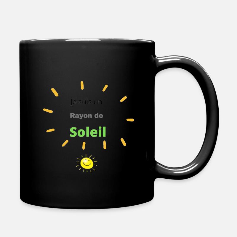 Je suis un rayon de soleil - Mug uni - noir