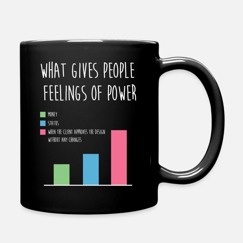 Designerin - Tasse einfarbig - Schwarz