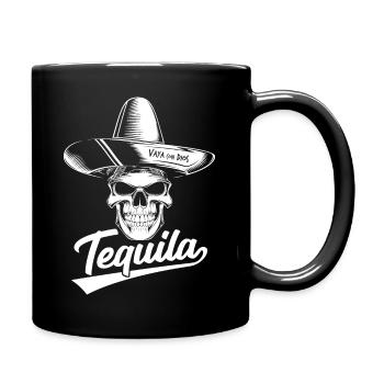 Tequila Sombrero Skull - Tasse einfarbig - Schwarz - Rechts