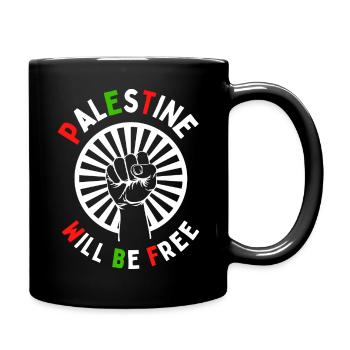 Save Palestine Freedom BLM War Peace Gaza Under - Tasse einfarbig - Schwarz - Rechts