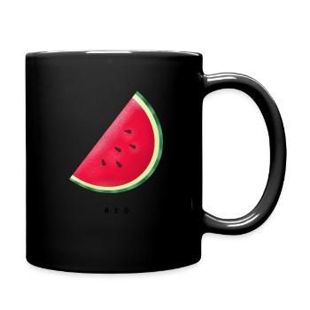 watermelon - Full Colour Mug - black - Right
