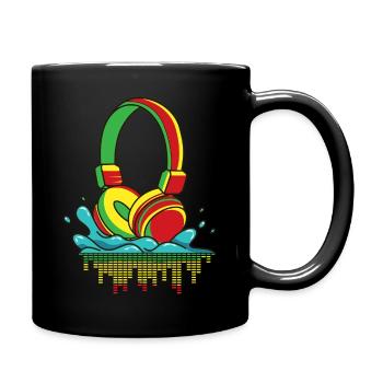 Reggae Musique Afrique Jamaica Rastafari - Mug uni - noir - Droite