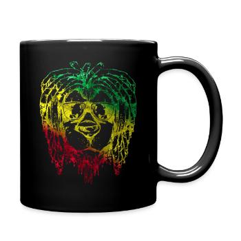 Africa Lion's Head Lion Animal Lion Maori King - Full Colour Mug - black - Right