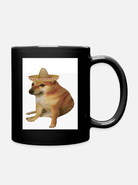 Mexikanische Cheems - Tasse einfarbig - Schwarz