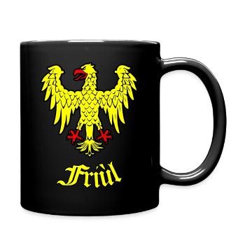 Friaulischer historischer Adler - Tasse einfarbig - Schwarz - Rechts