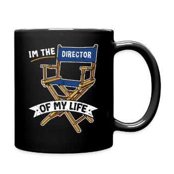 Im The Director Of My Life Motivational - Full Colour Mug - black - Right