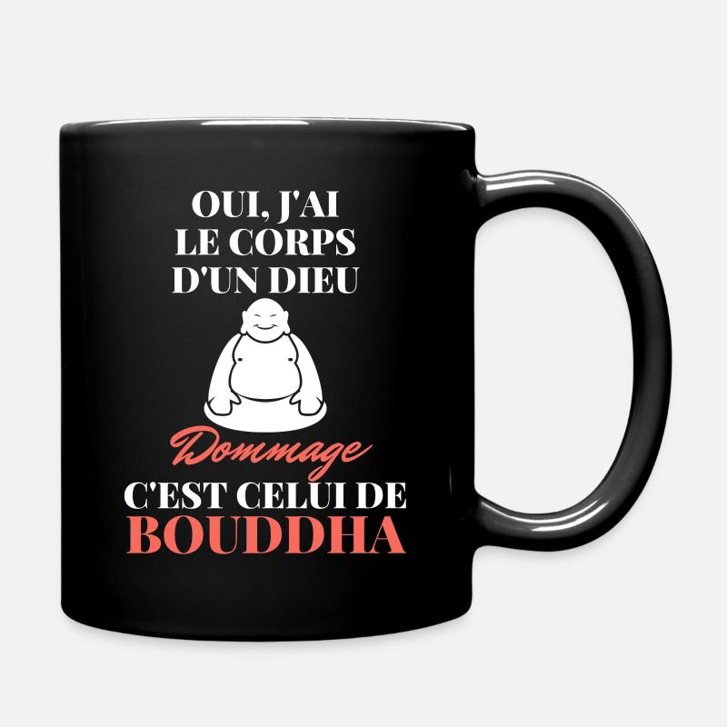 Oui j'ai le corps d'un dieu... - Mug uni - noir