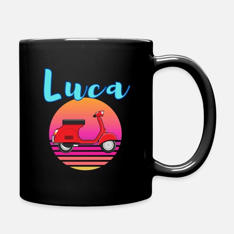 Luca Roller retro - Tasse einfarbig - Schwarz