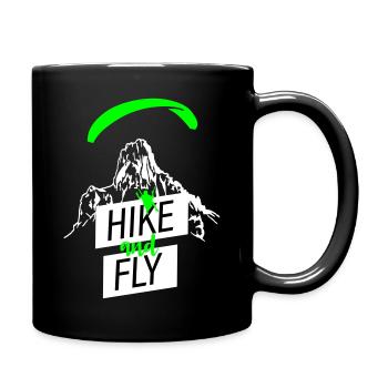 Hike and Fly Parapente - Mug uni - noir - Droite