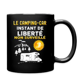 Camping-car instant de liberté non surveillé - Mug uni - noir - Droite