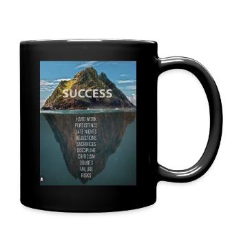 Success - Tasse einfarbig - Schwarz - Rechts